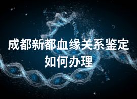 成都新都血緣關(guān)系鑒定如何辦理