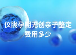 儀隴孕期無創(chuàng)親子鑒定費用多少